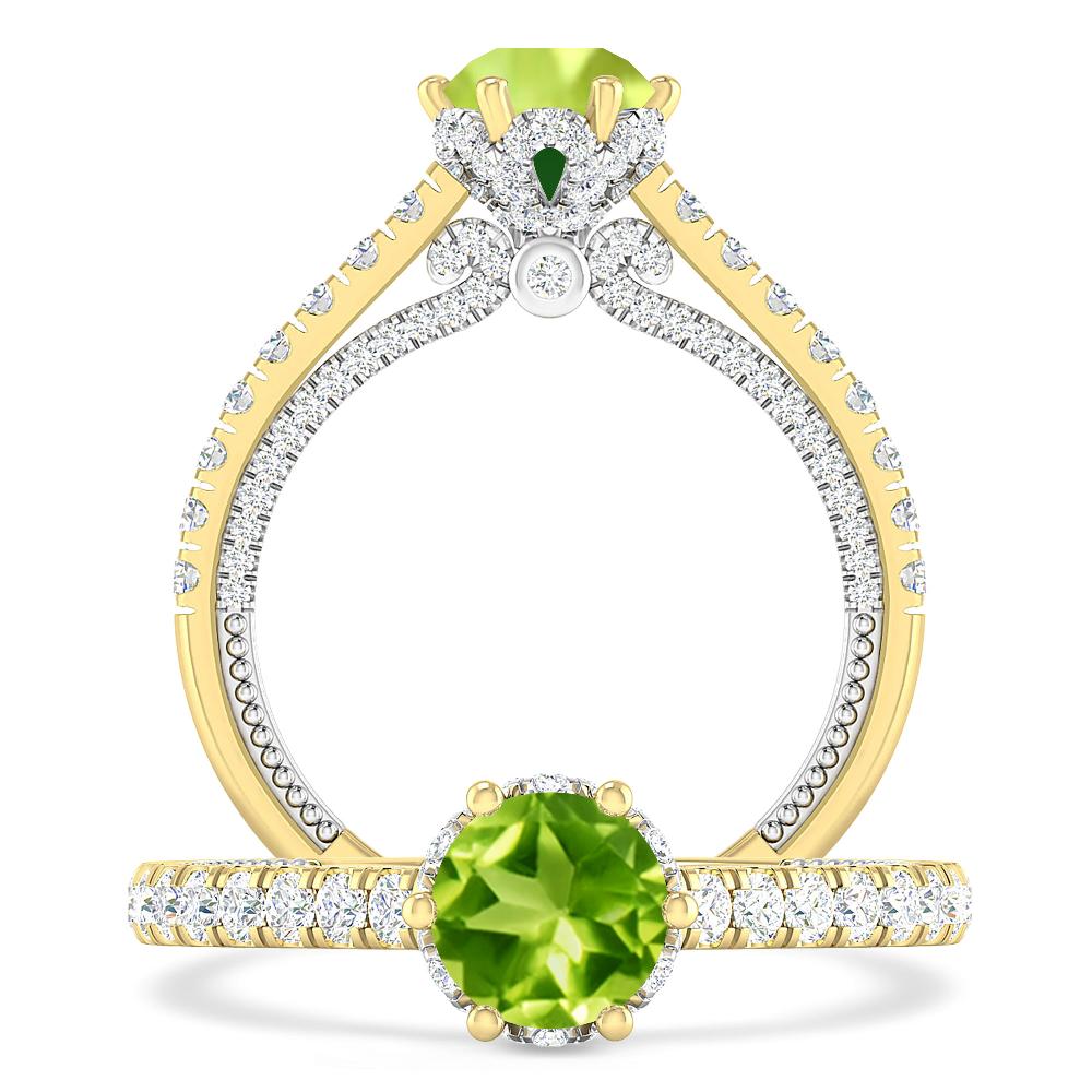Yellow Gold - Peridot