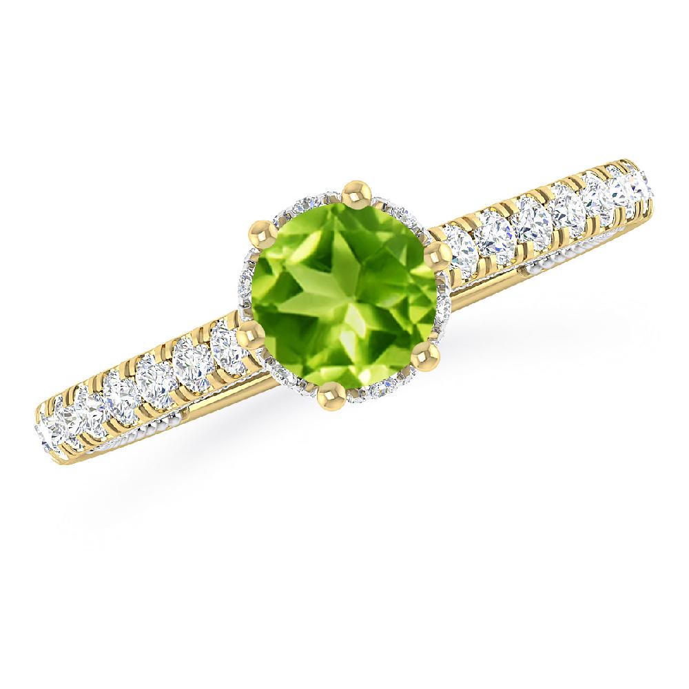Yellow Gold - Peridot