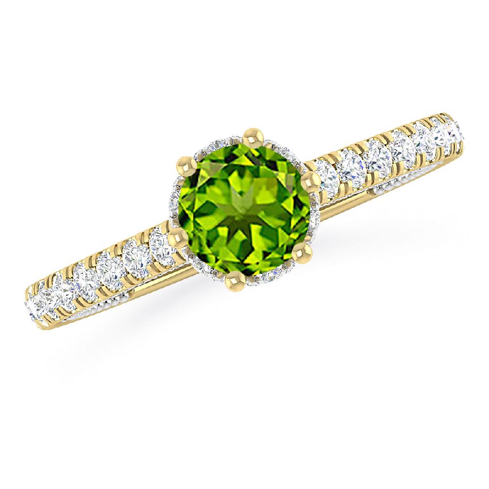 Yellow Gold - Peridot