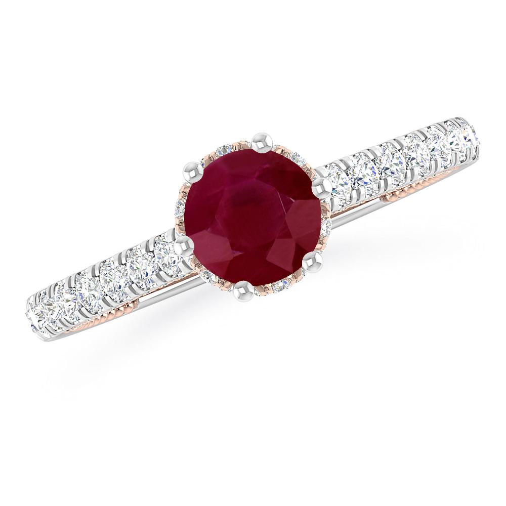 White Gold - Ruby