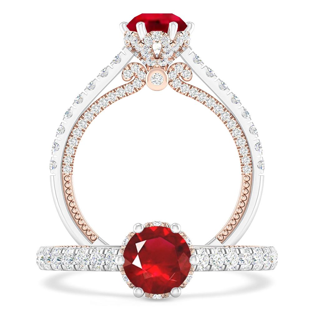 White Gold - Ruby