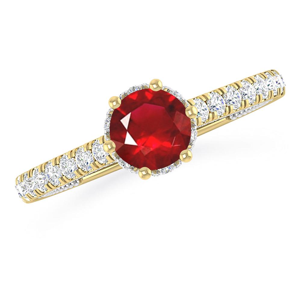 Yellow Gold - Ruby