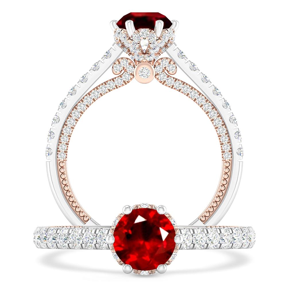 White Gold - Ruby