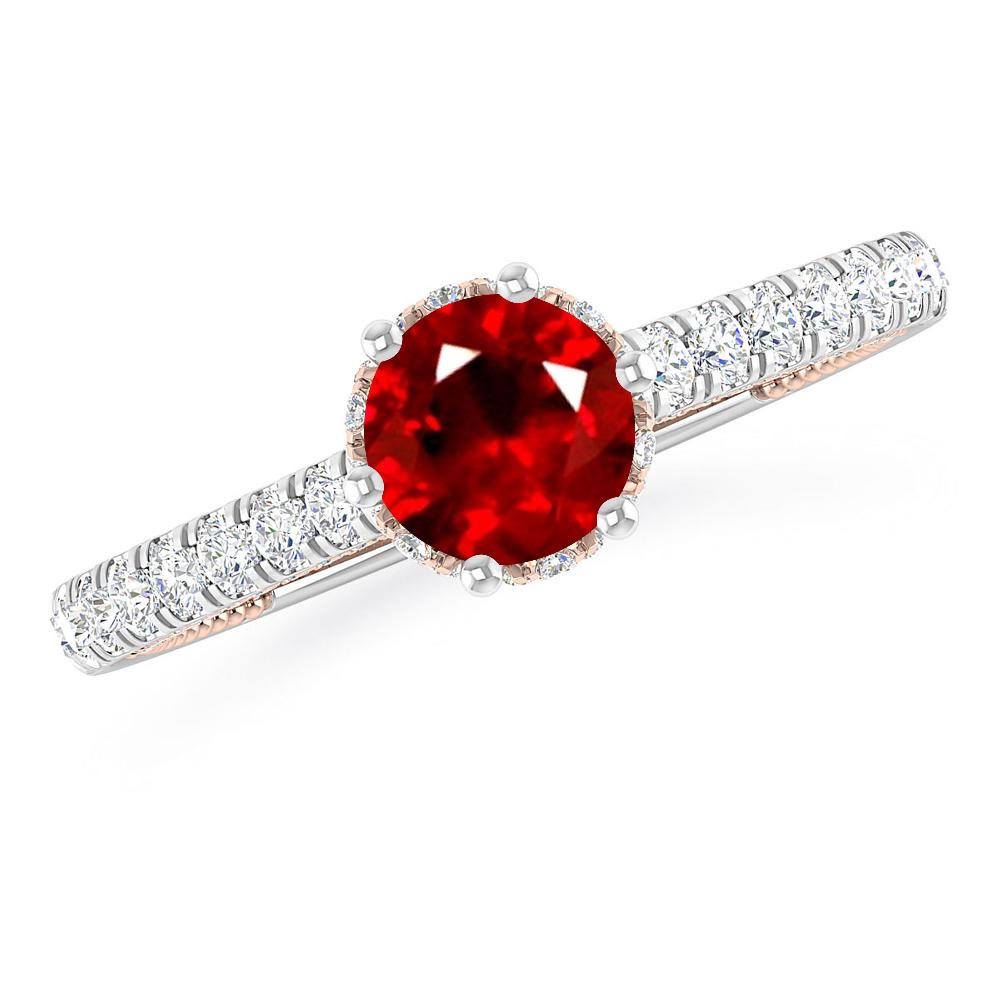 White Gold - Ruby