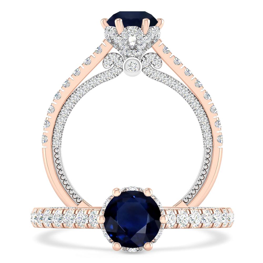 Rose Gold - Sapphire