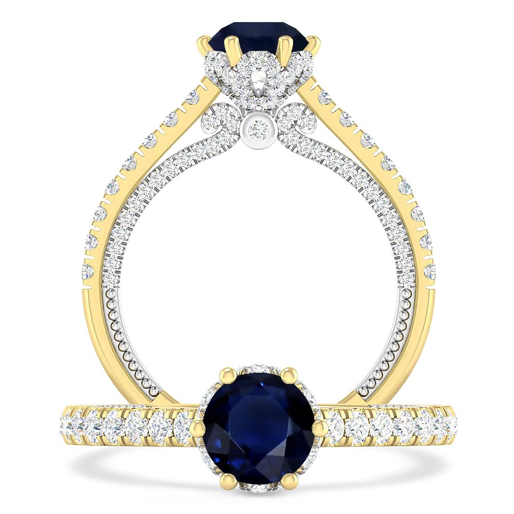 Yellow Gold - Sapphire