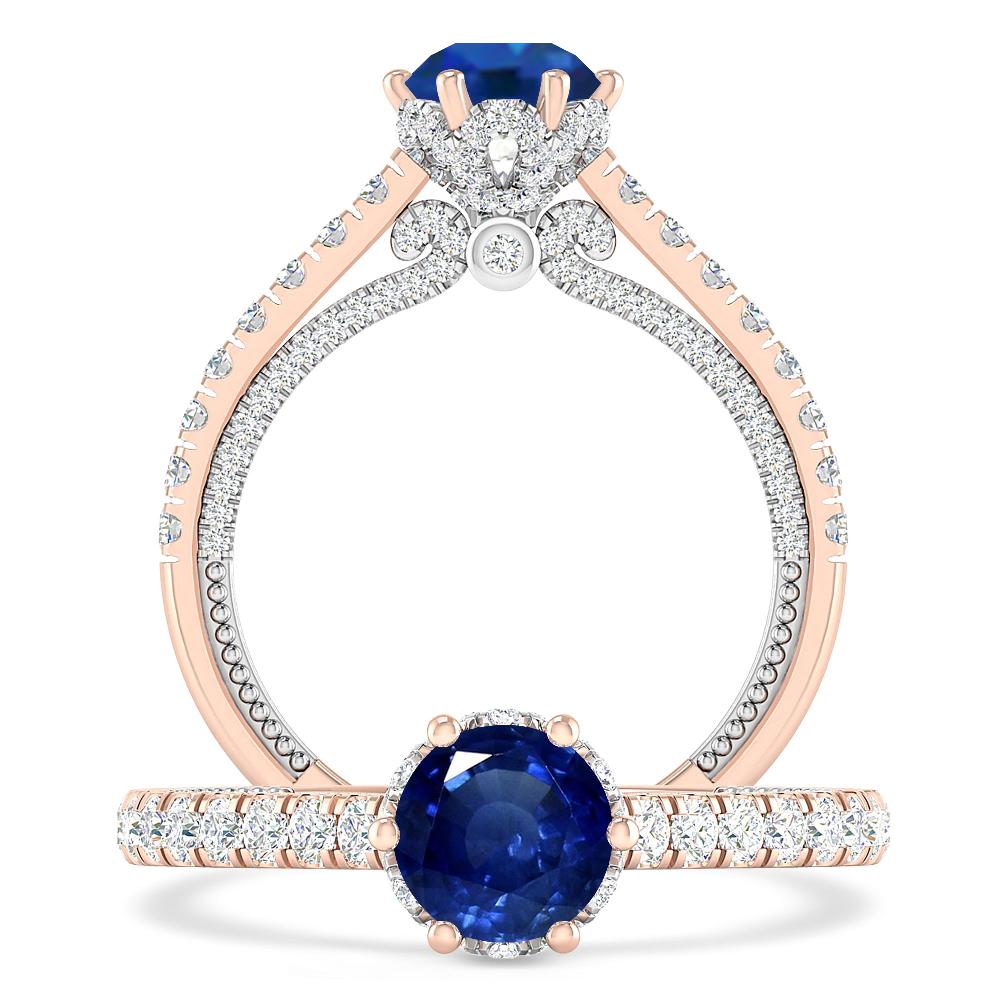 Rose Gold - Sapphire