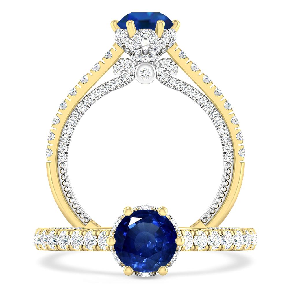 Yellow Gold - Sapphire