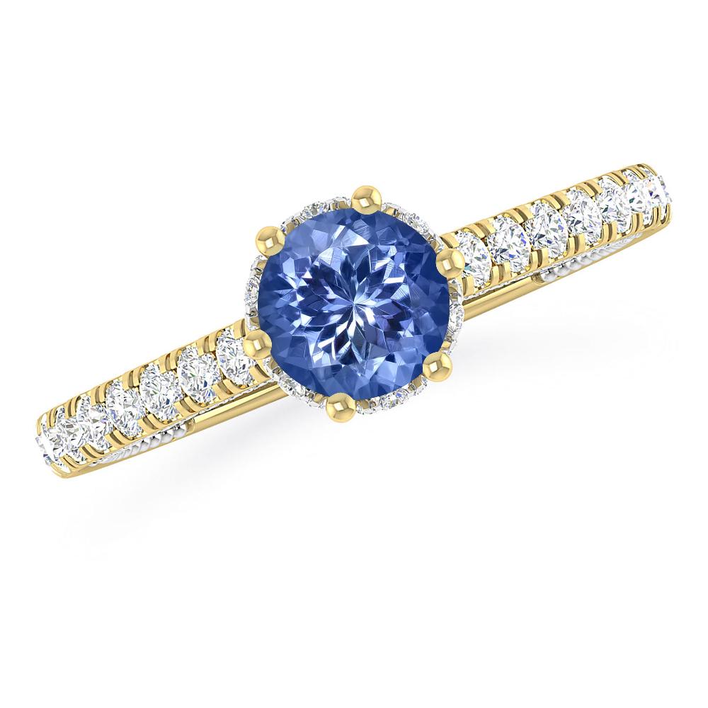 Yellow Gold - Tanzanite