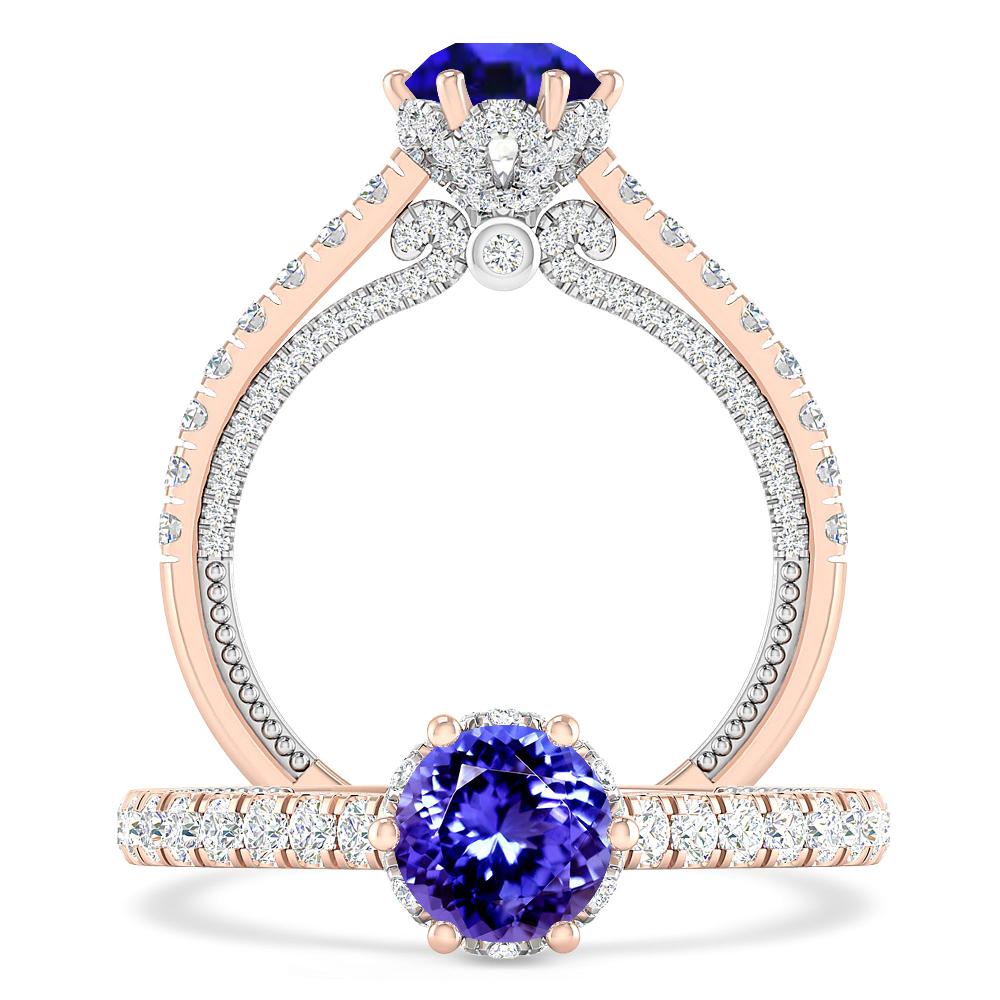 Rose Gold - Tanzanite
