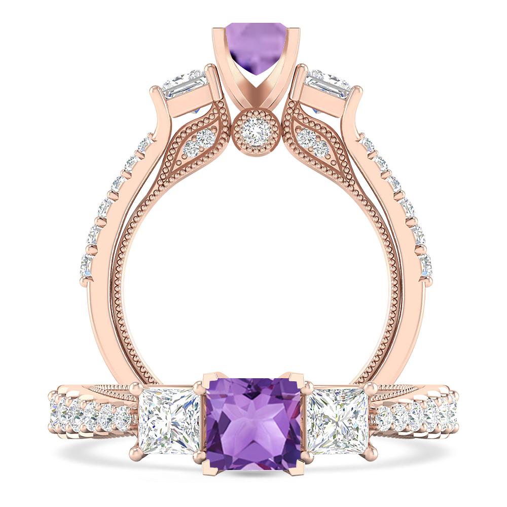 Rose Gold - Amethyst