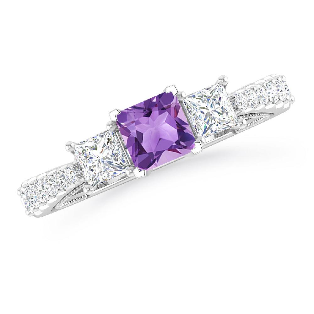 White Gold - Amethyst