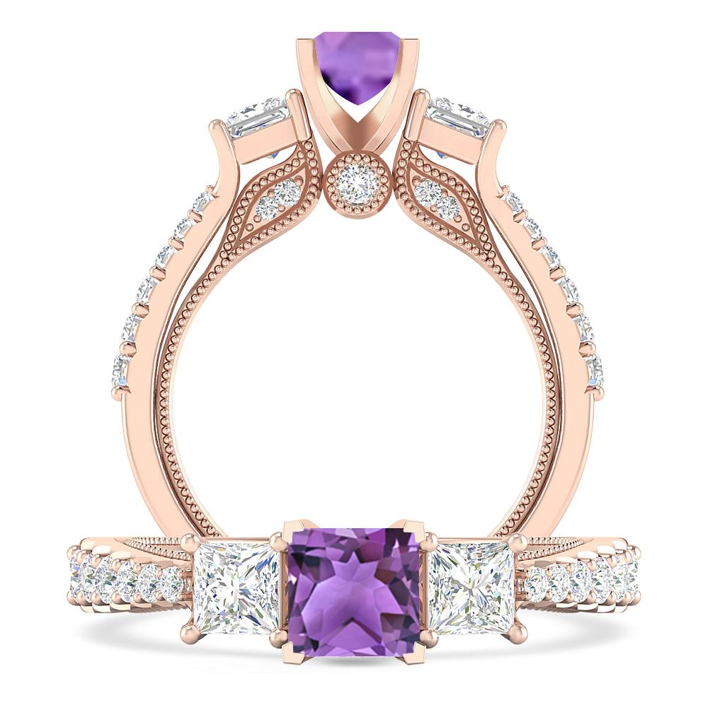 Rose Gold - Amethyst