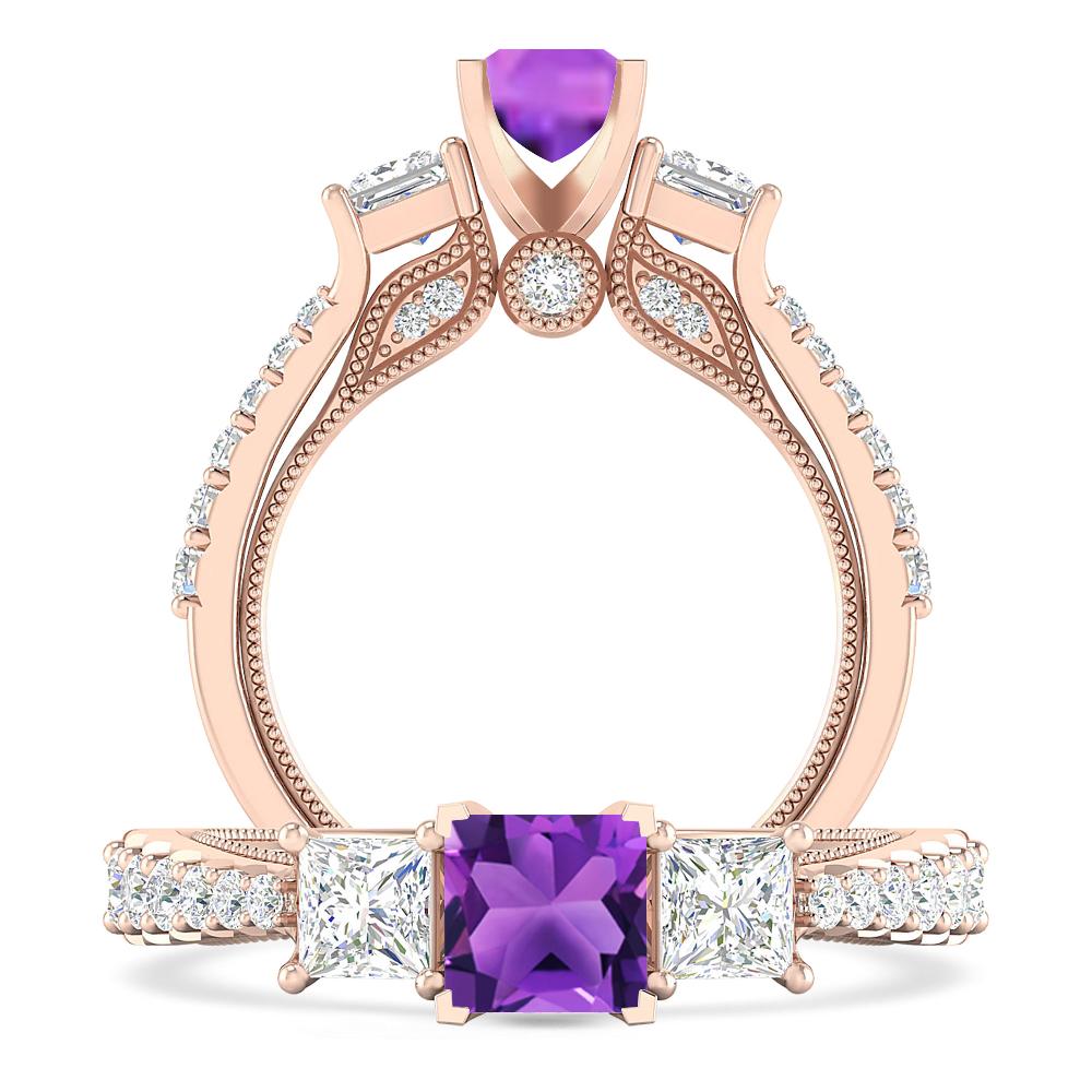 Rose Gold - Amethyst