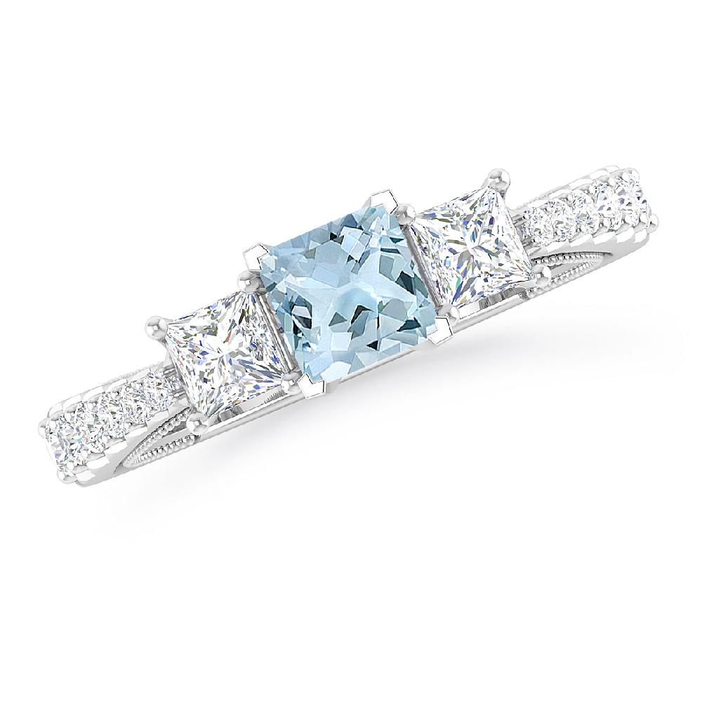 White Gold - Aquamarine