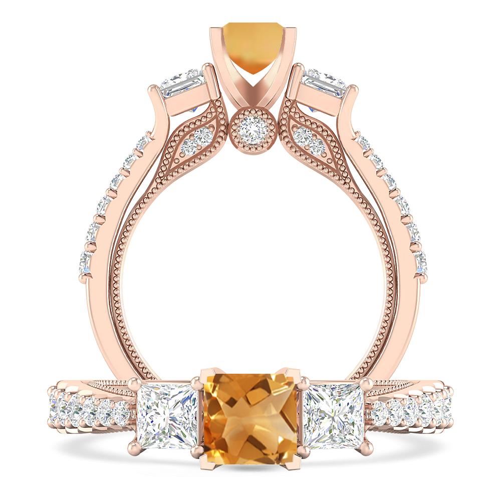 Rose Gold - Citrine