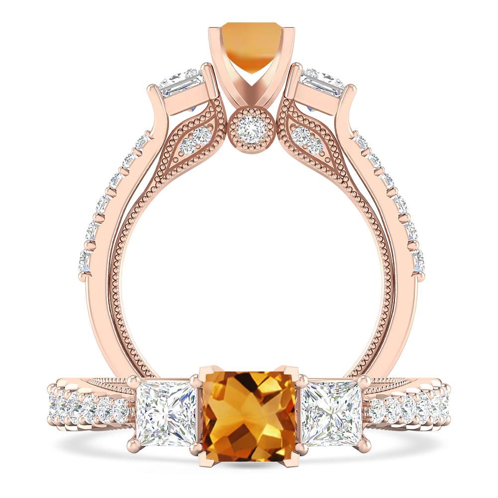 Rose Gold - Citrine