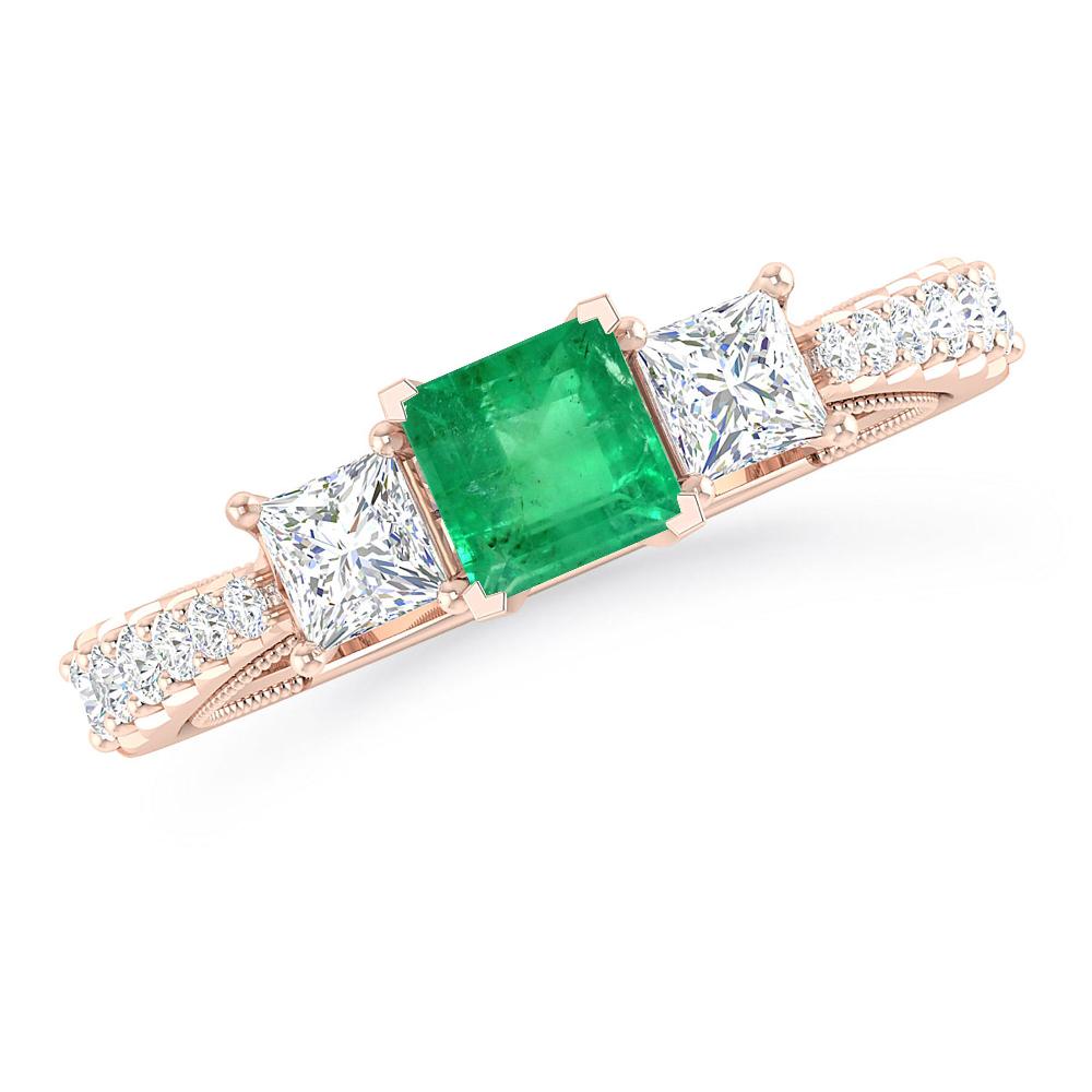 Rose Gold - Emerald