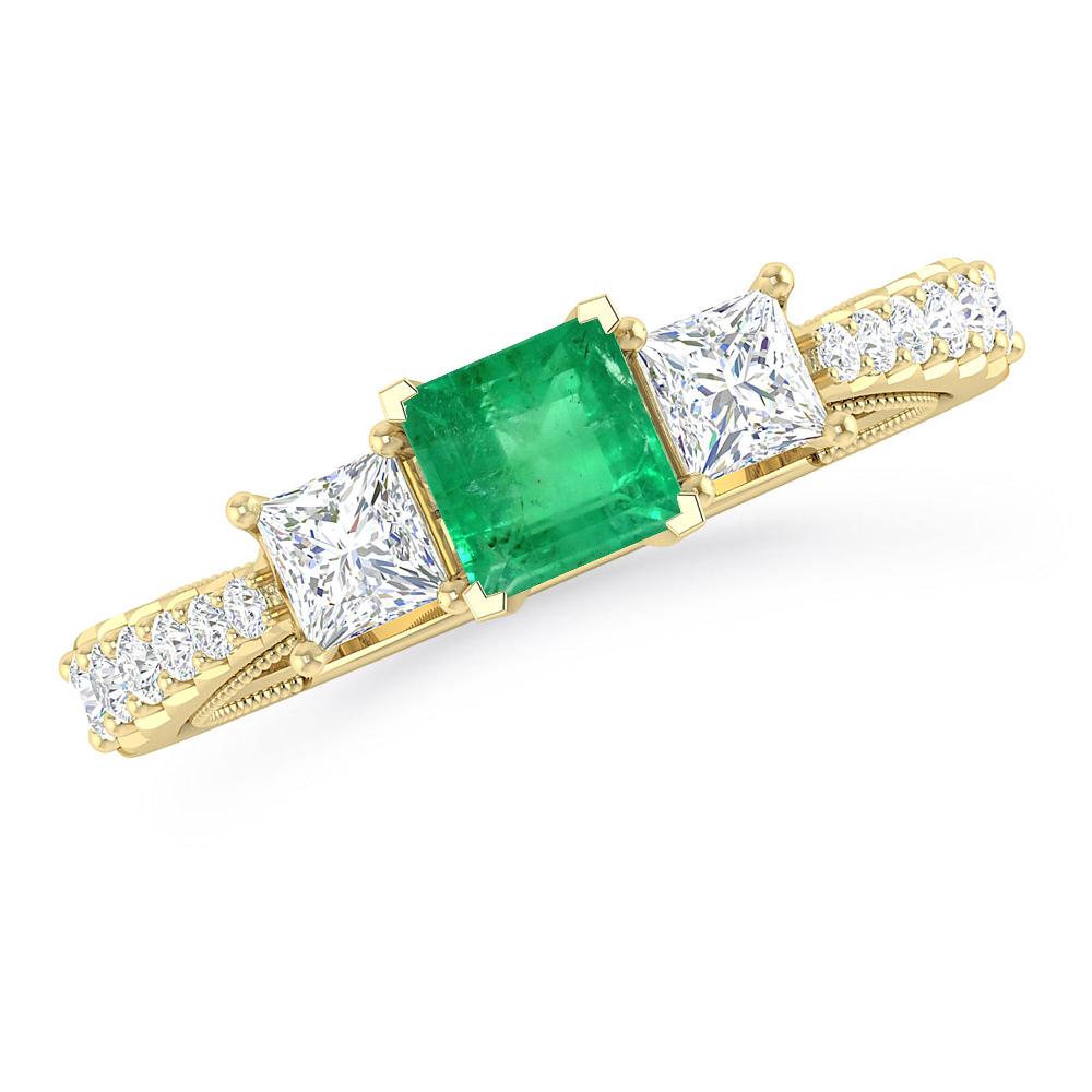 Yellow Gold - Emerald
