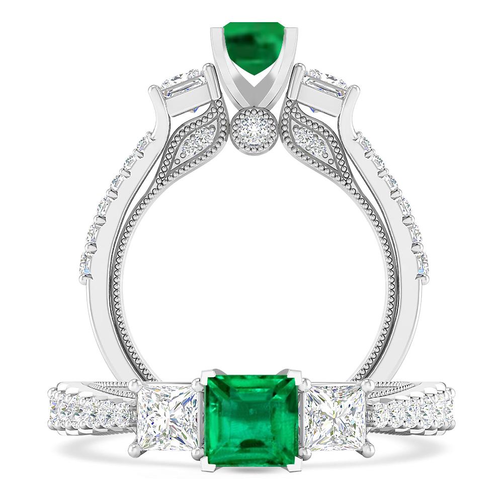 White Gold - Emerald