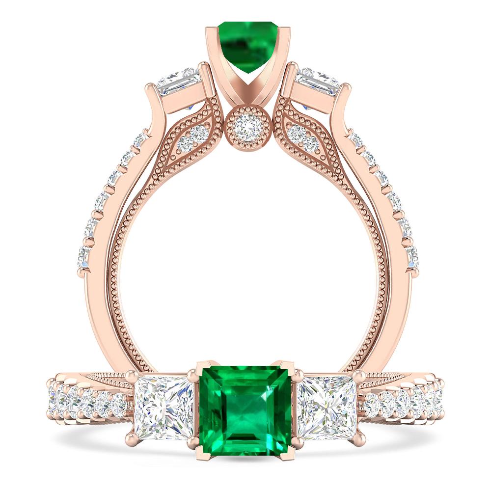 Rose Gold - Emerald