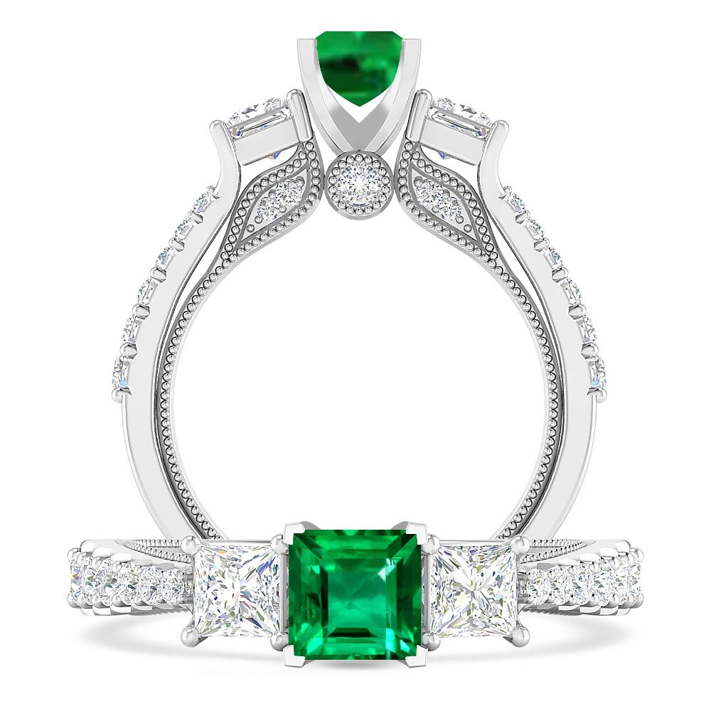 White Gold - Emerald