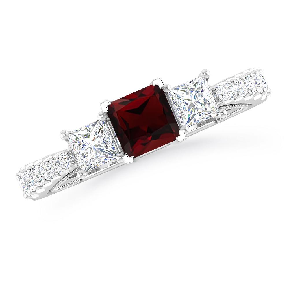 White Gold - Garnet