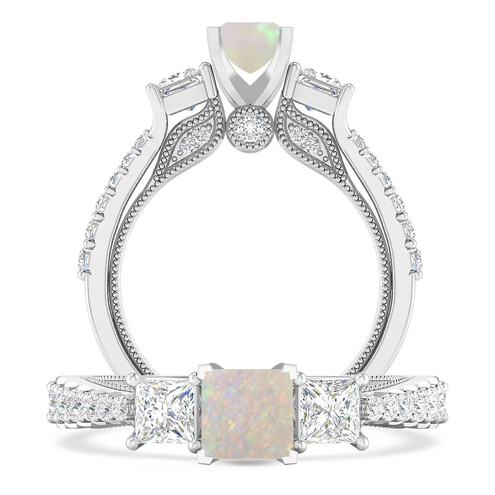 White Gold - Opal