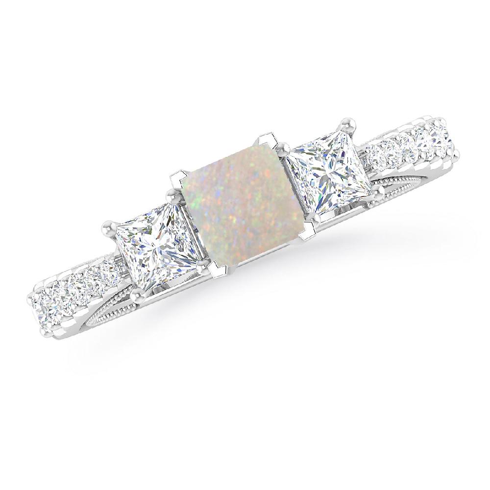 White Gold - Opal