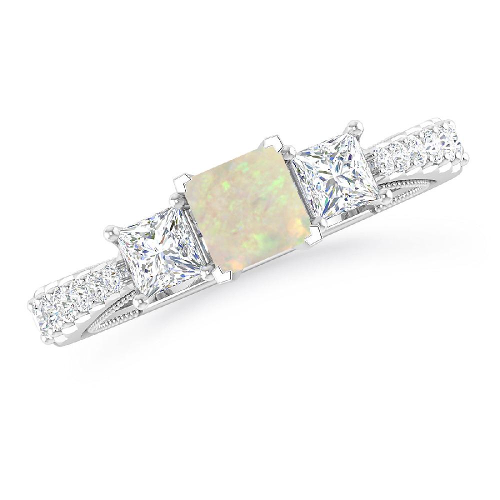 White Gold - Opal