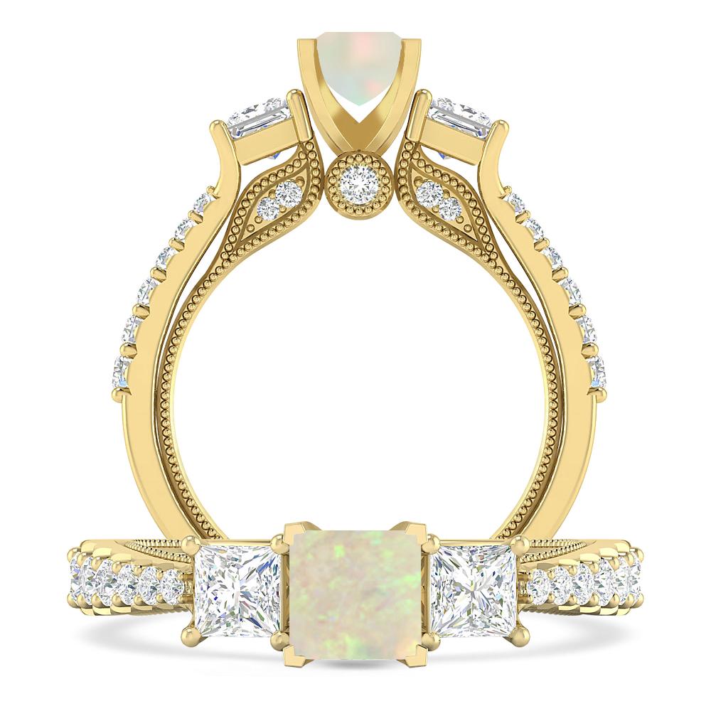 Yellow Gold - Opal