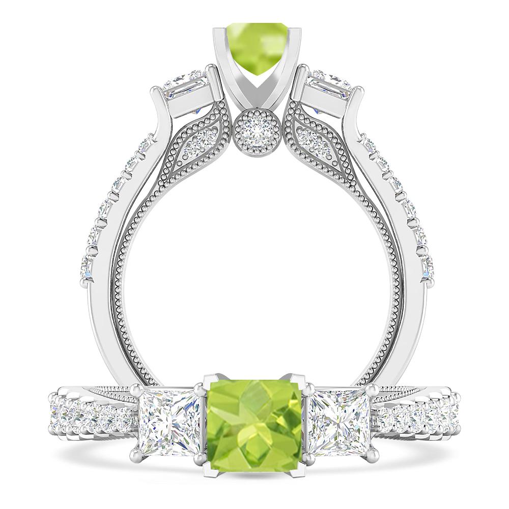 White Gold - Peridot
