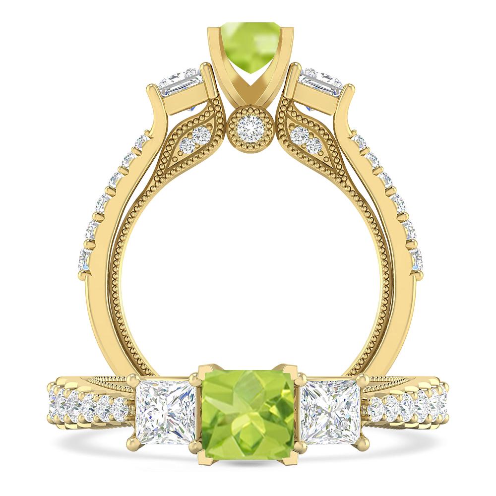Yellow Gold - Peridot