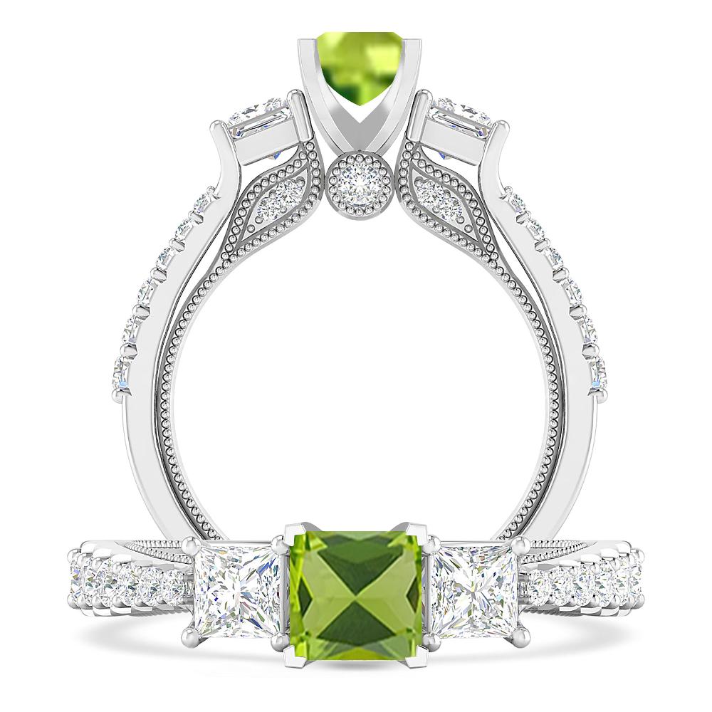 White Gold - Peridot