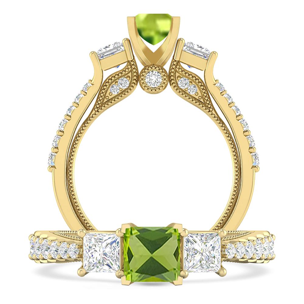 Yellow Gold - Peridot