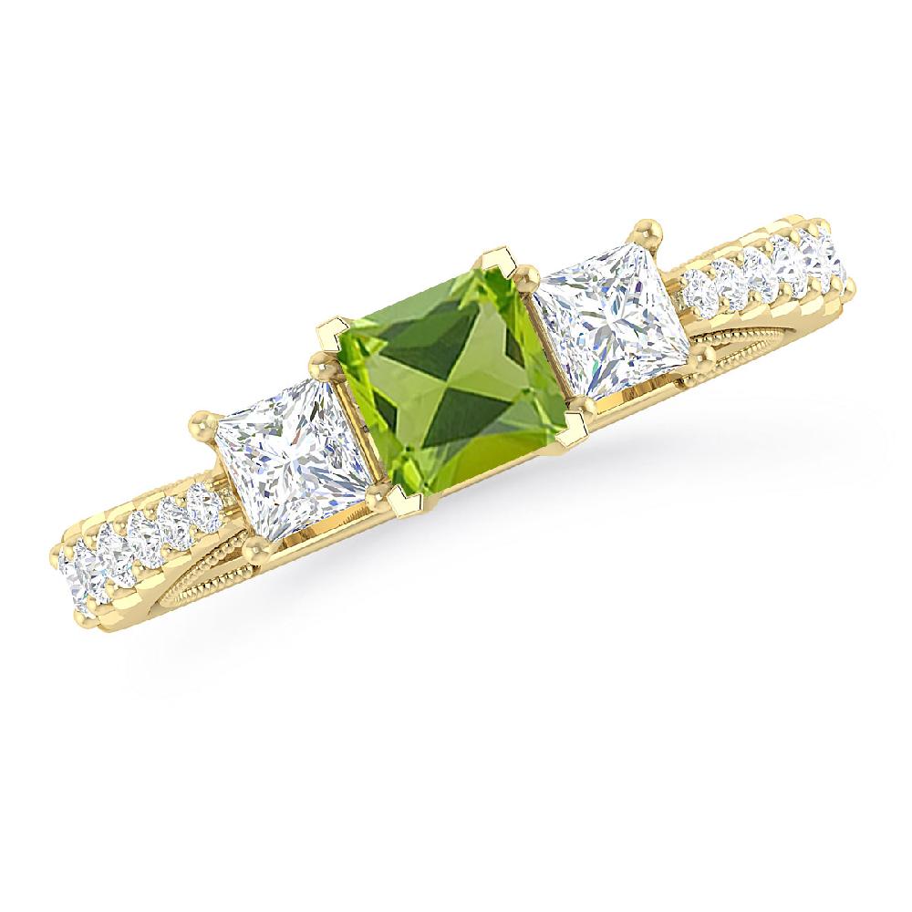 Yellow Gold - Peridot