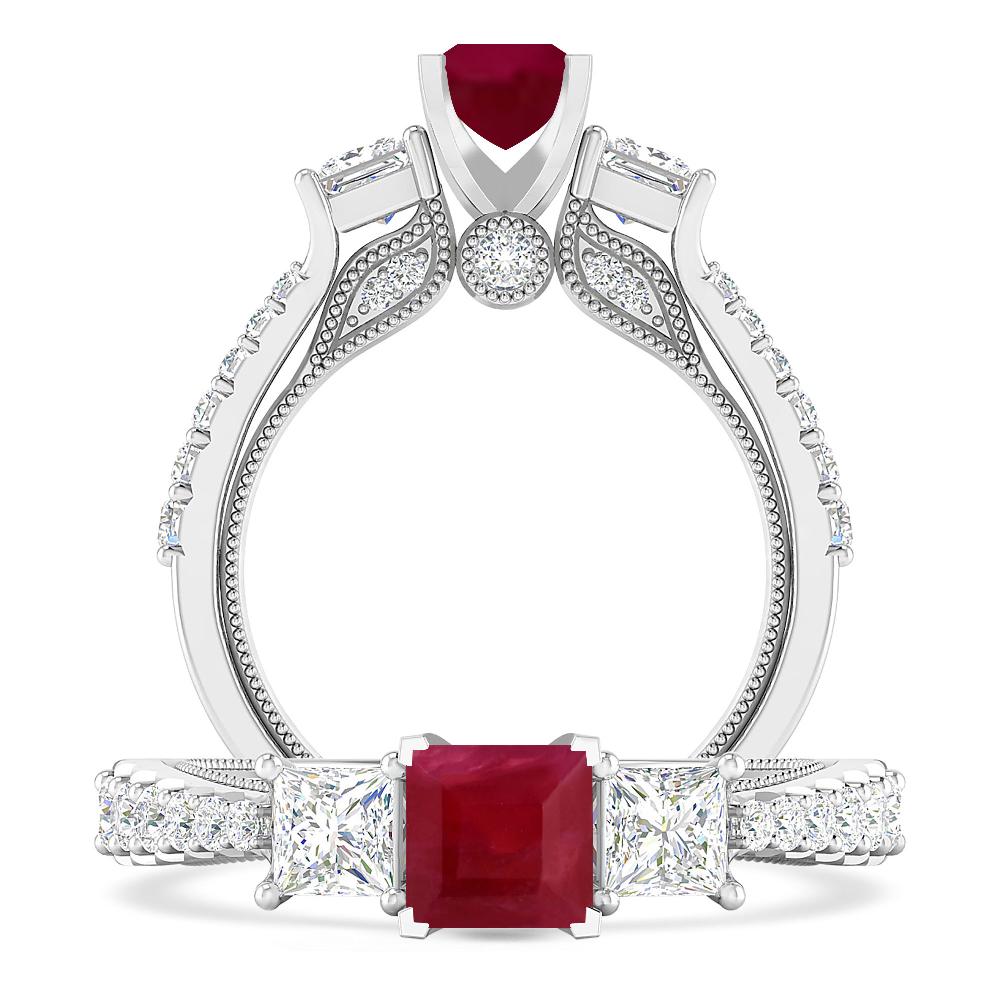 White Gold - Ruby