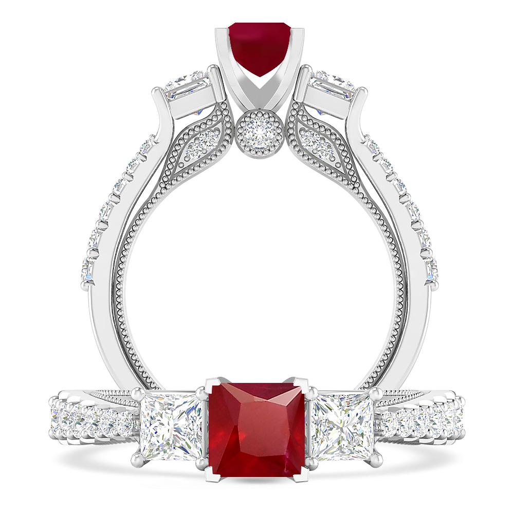 White Gold - Ruby