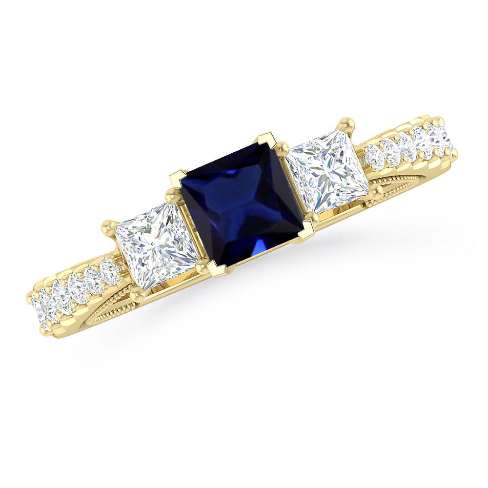 Yellow Gold - Sapphire