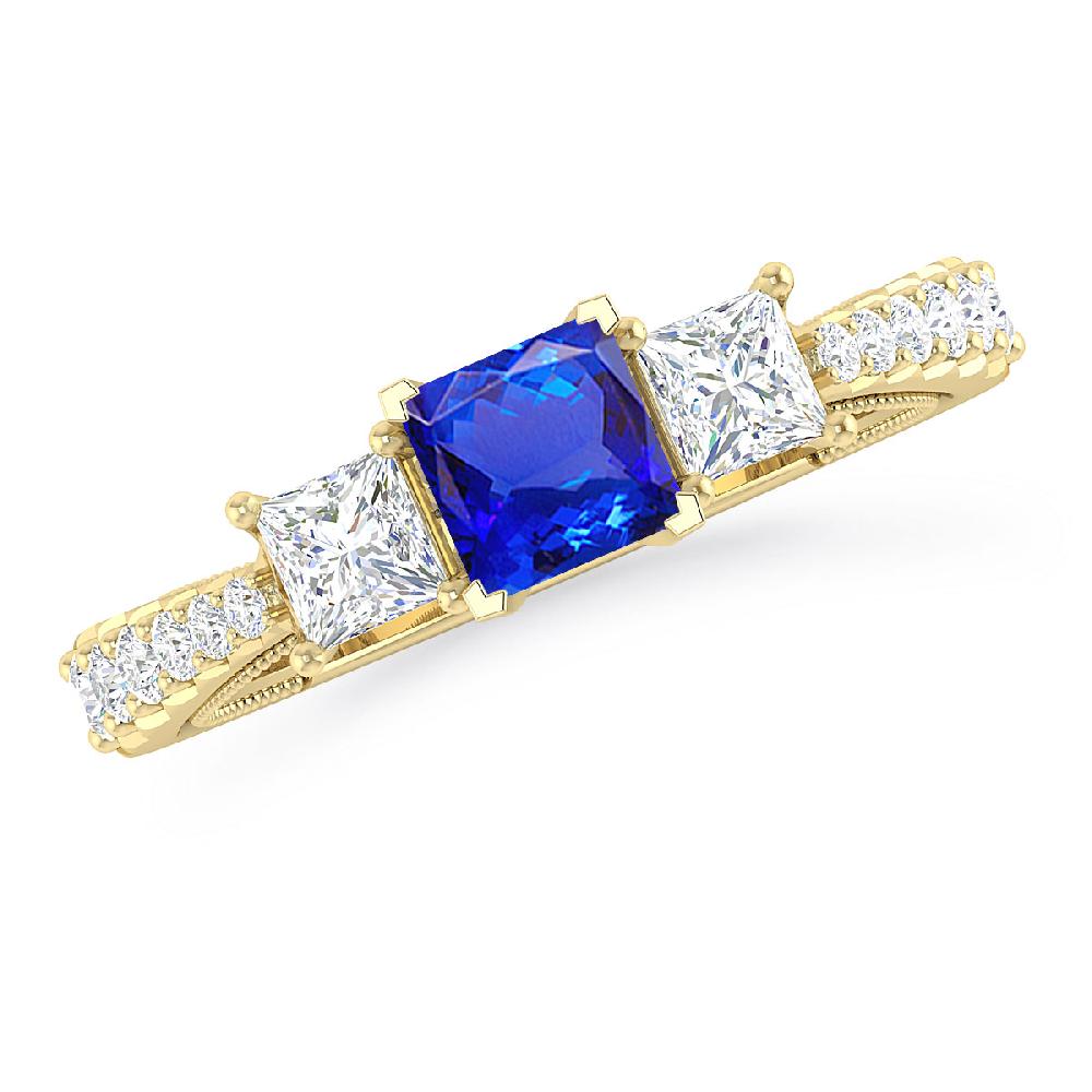 Yellow Gold - Tanzanite