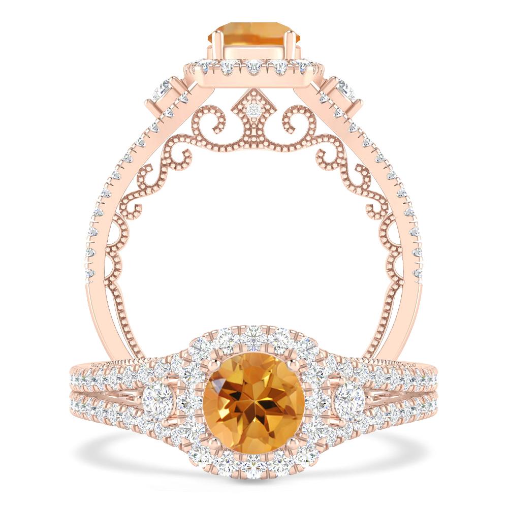 Rose Gold - Citrine