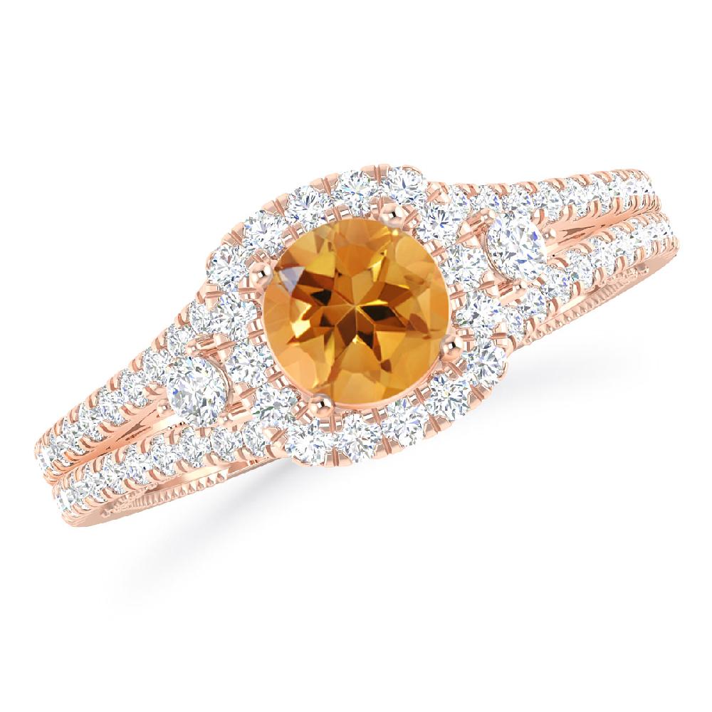 Rose Gold - Citrine