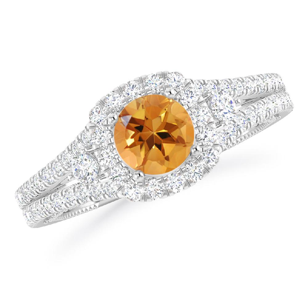 White Gold - Citrine