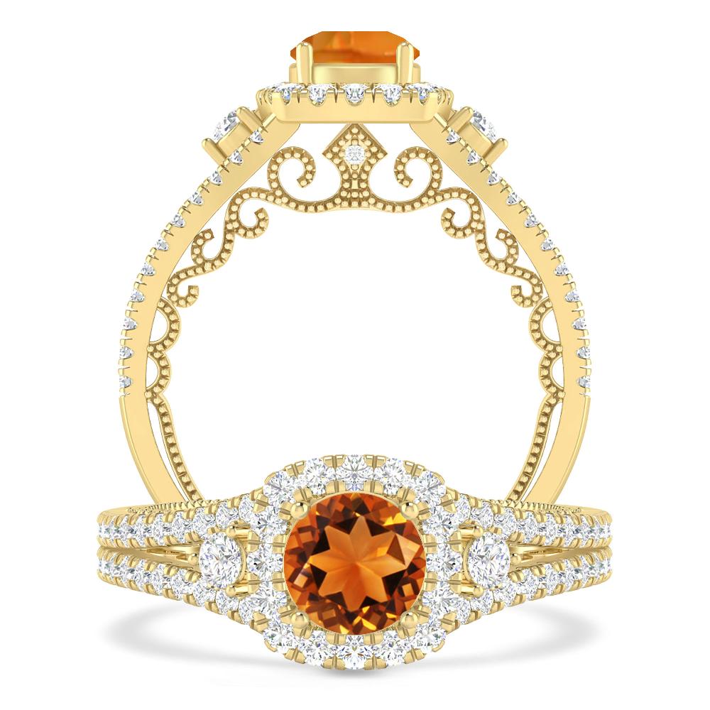 Yellow Gold - Citrine