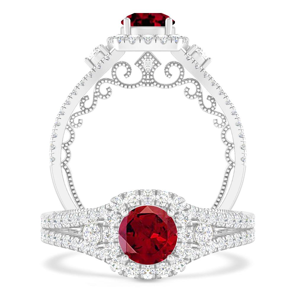 White Gold - Garnet