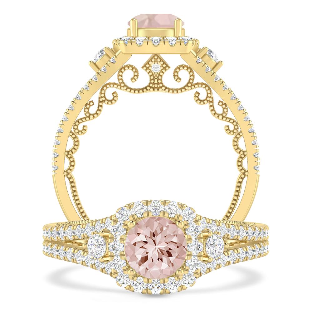 Yellow Gold - Morganite