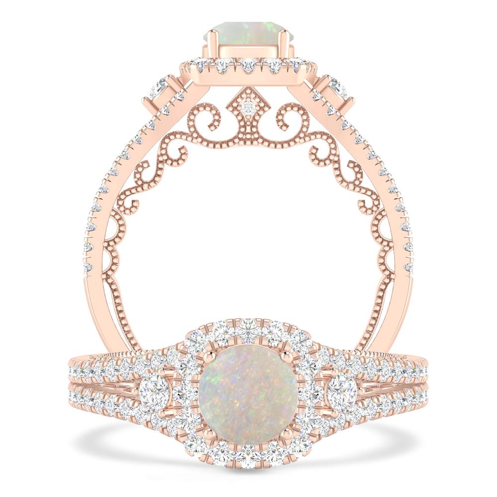 Rose Gold - Opal