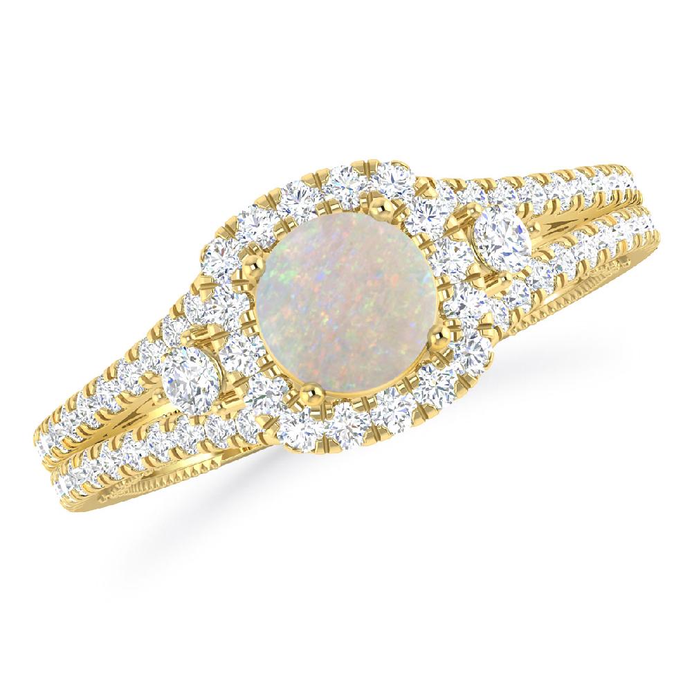 Yellow Gold - Opal