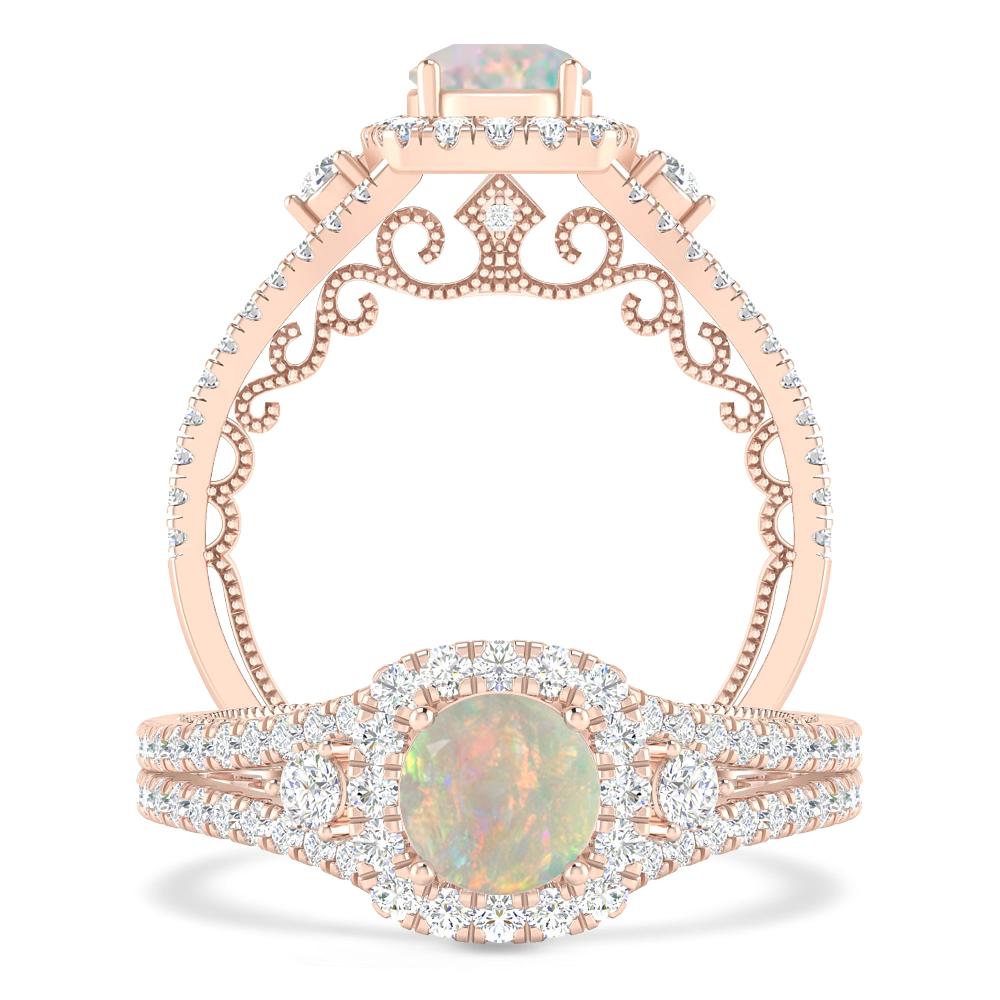 Rose Gold - Opal