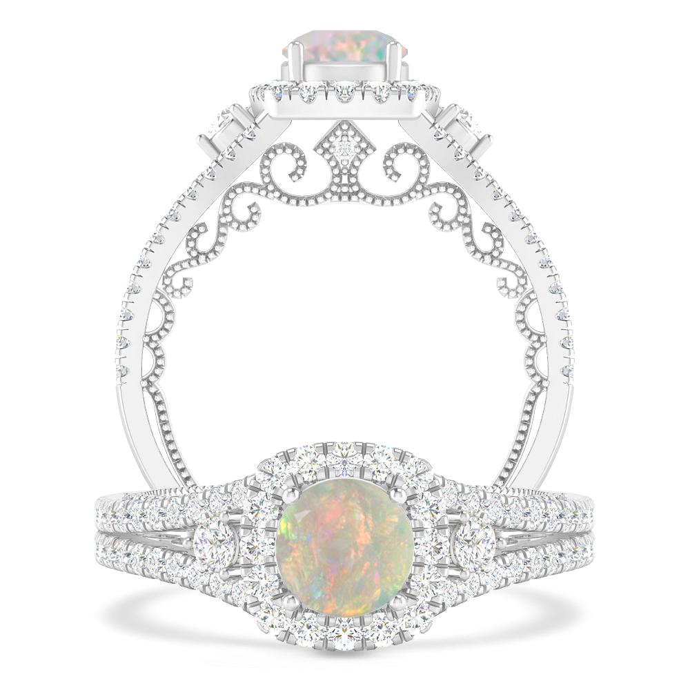 White Gold - Opal